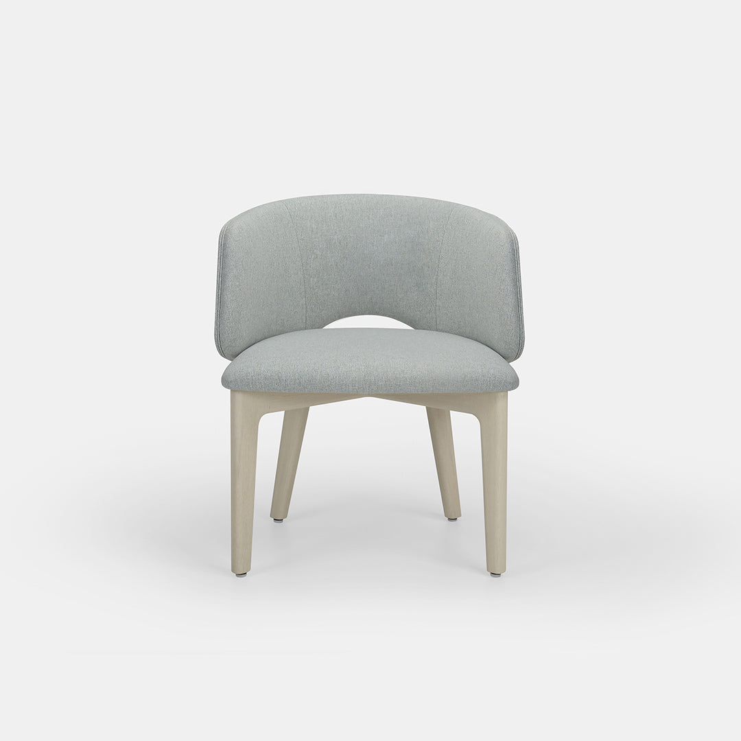 Chaise de salle à manger Mezzaluna avec dossier rembourré