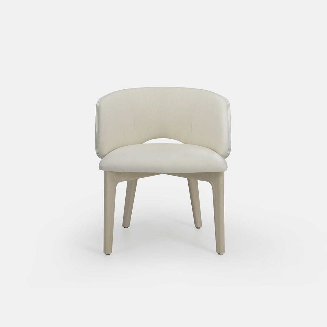 Chaise de salle à manger Mezzaluna avec dossier rembourré