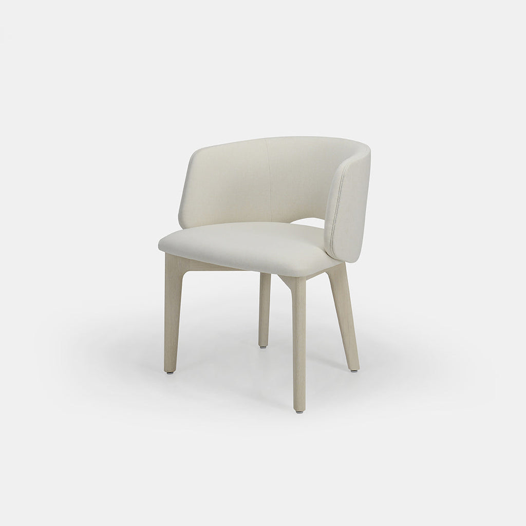 Chaise de salle à manger Mezzaluna avec dossier rembourré