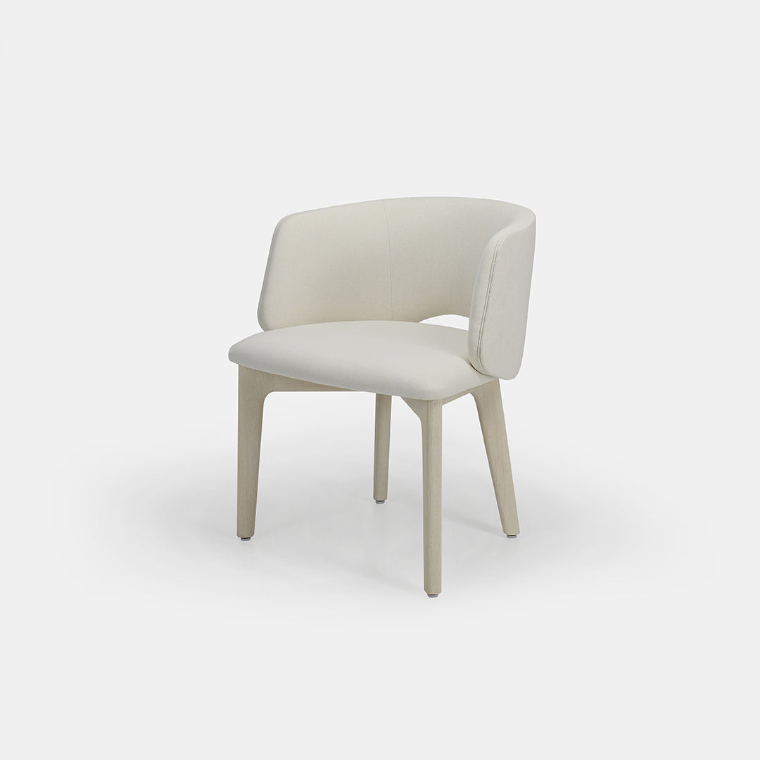 Chaise de salle à manger Mezzaluna avec dossier rembourré