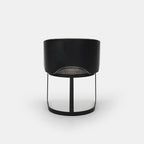 Chaise de salle à manger Mezzaluna avec dossier en placage et piètement en métal