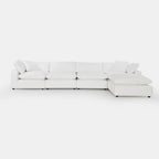 Canapé d'angle Como - 5 pièces avec pouf