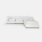 Canapé d'angle Como - 4 pièces avec pouf