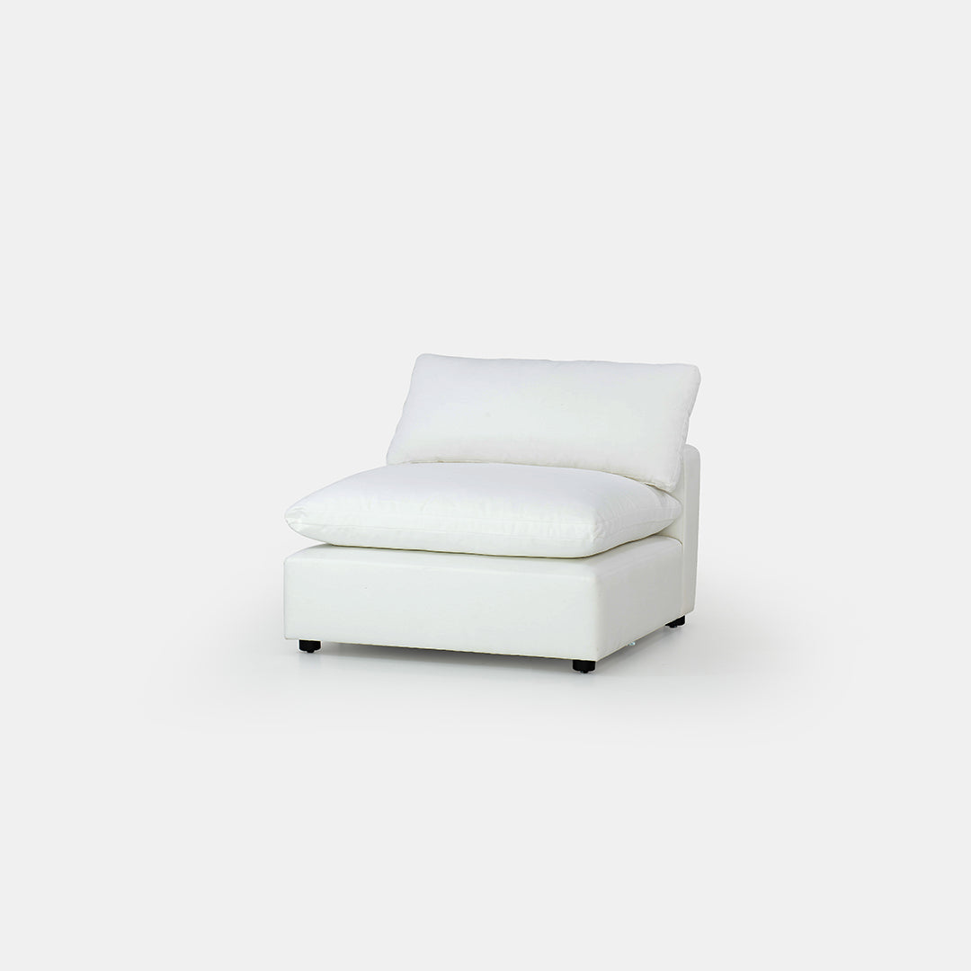 Canapé d'angle Como - 4 pièces avec pouf