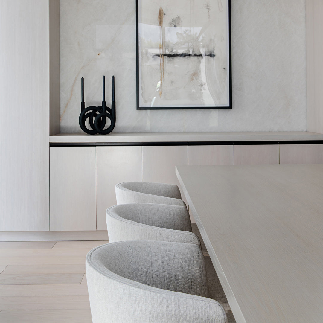 Chaise de salle à manger Mezzaluna avec dossier rembourré